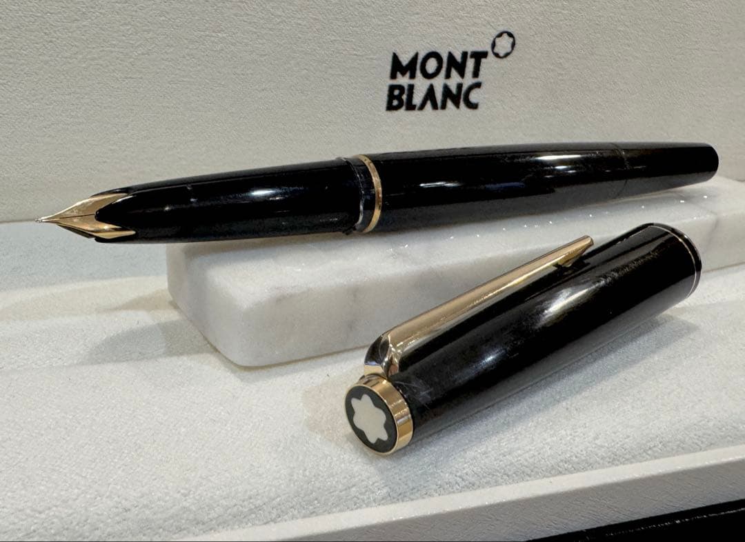 【極美品】モンブラン No.221(超希少： 過渡期モデル) ブラック万年筆