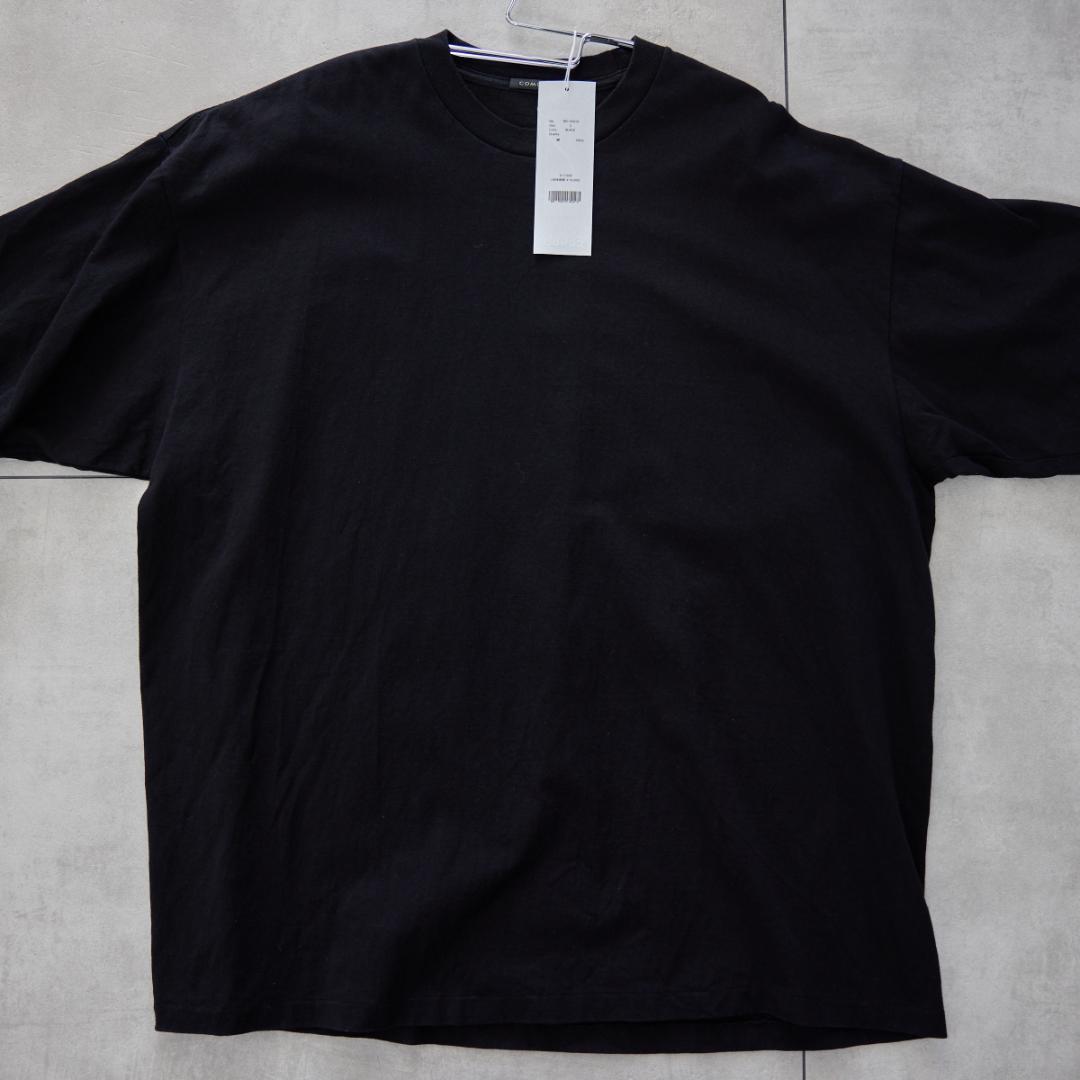 25SS COMOLI コットンジャージ 半袖Tシャツ B01-05010 黒白
