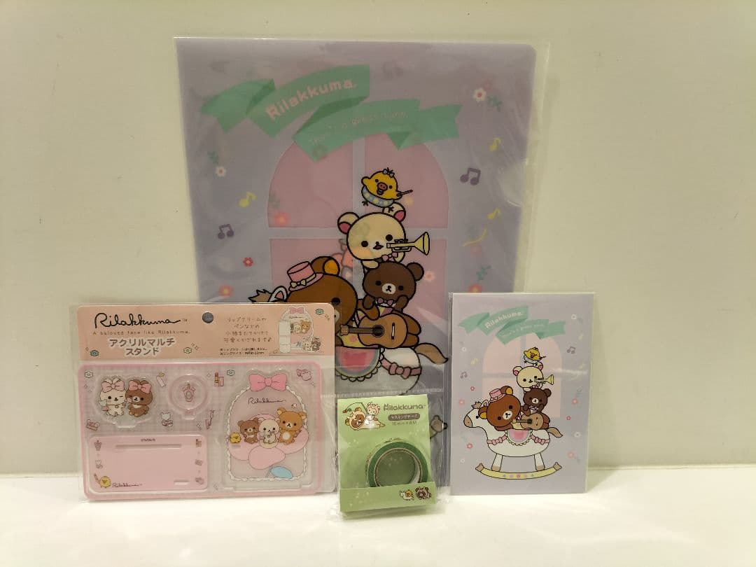 NEW　リラックマ　ファイル　マステ　絵はがき　アクリルスタンド　コリ　チャグマ