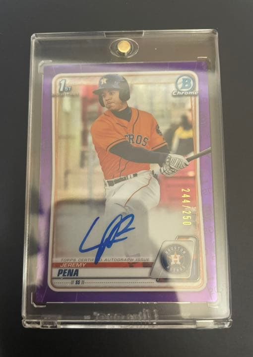 その他 Bowman 2020 Jeremy Pena Purple Ref Auto