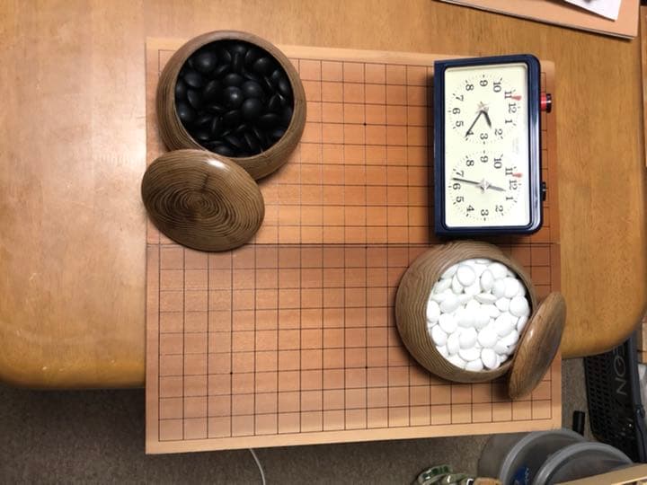 囲碁盤と石プラス対局時計