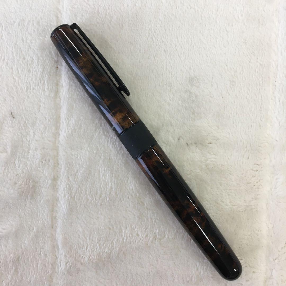 新品 廃盤 トンボ ズーム 高級 水性ボールペン ハバナ 505 べっ甲調 菊紋