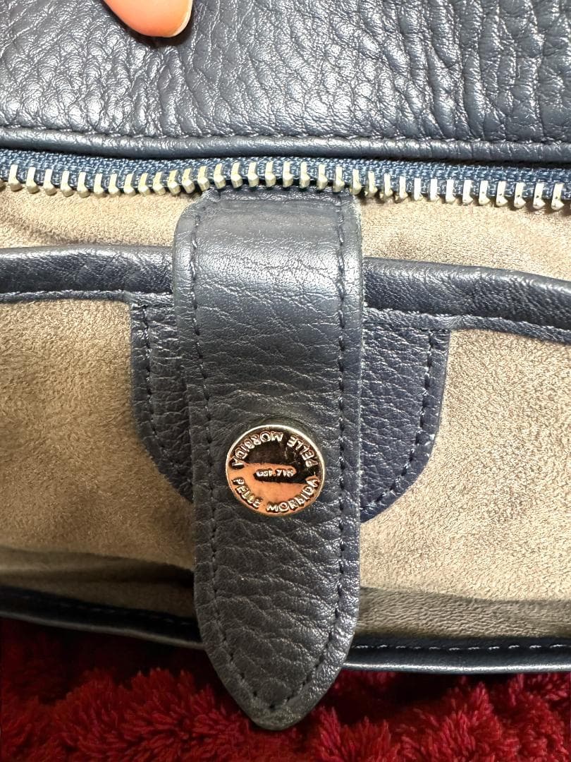 ⭐PELLE MORBIDA ビジネスバッグ 濃紺 レザー⭐