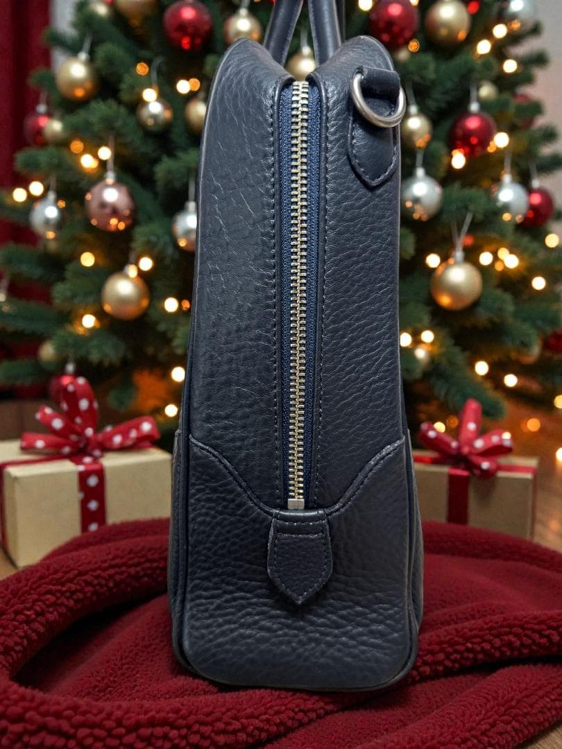 ⭐PELLE MORBIDA ビジネスバッグ 濃紺 レザー⭐