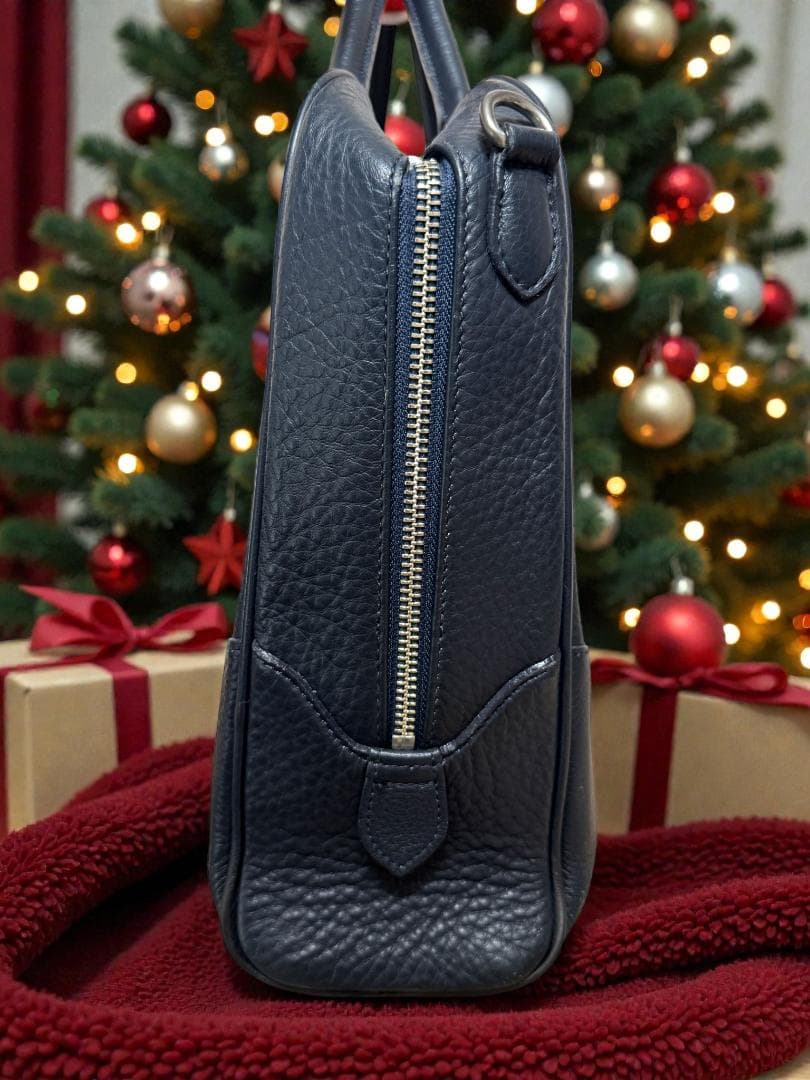 ⭐PELLE MORBIDA ビジネスバッグ 濃紺 レザー⭐