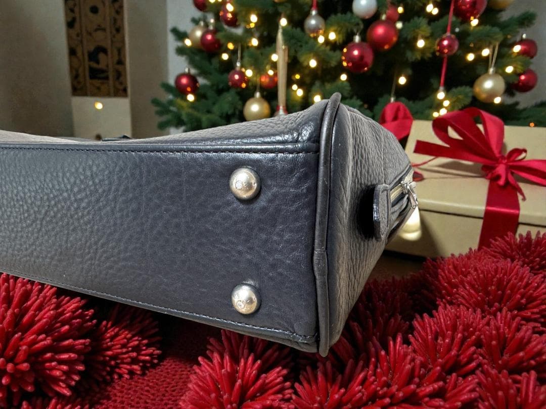 ⭐PELLE MORBIDA ビジネスバッグ 濃紺 レザー⭐