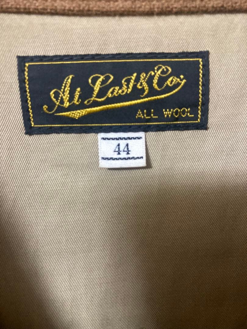 atlast&co ウール スポーツジャケット　サイズ44 モカ