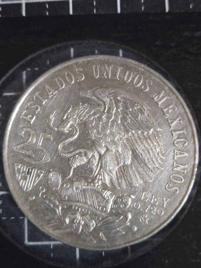 美品 1968年メキシコオリンピック 25ペソ フランクリンミント 銀貨
