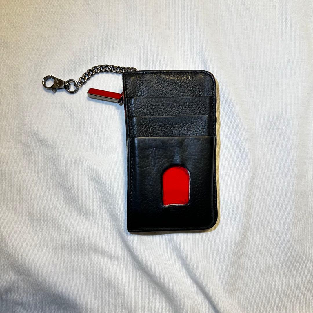 【正規品】クリスチャンルブタン ケース スタッズ レザー ユニセックス 黒