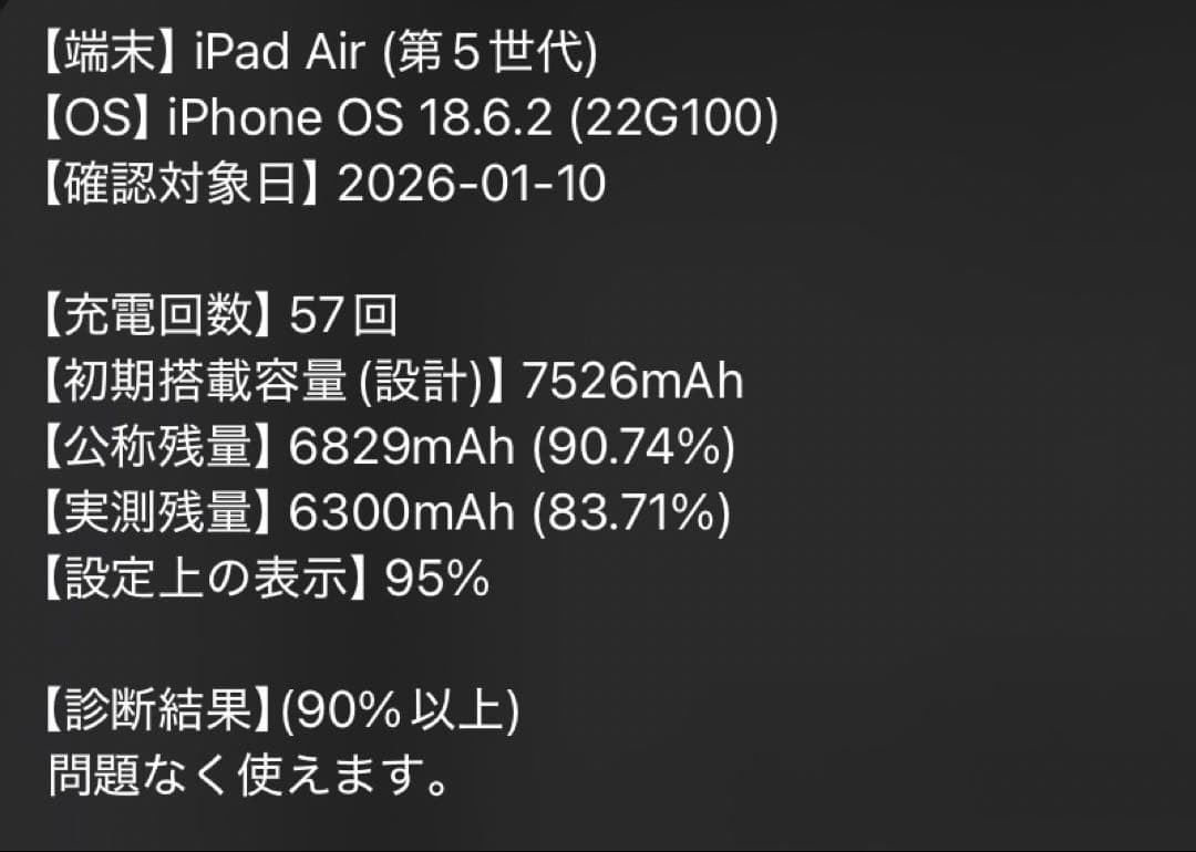 Apple iPad Air 第5世代　Wi-Fi 64GB