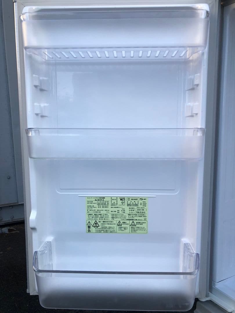 SHARP 2ドア冷蔵庫 SJ-D17F-S2020年式 F11