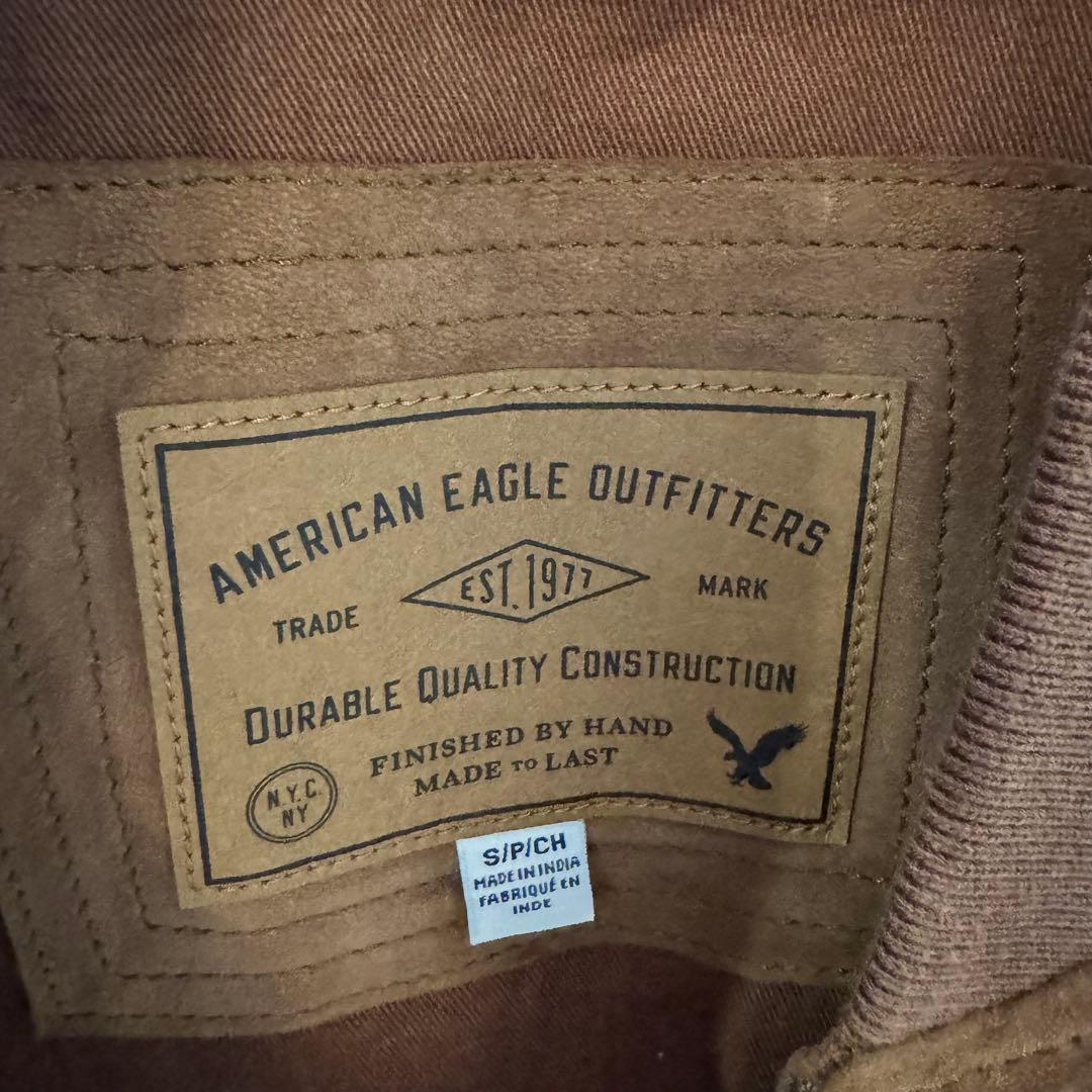 アメリカンイーグルやぎ革 ゴートレザースエードジャケット 短丈