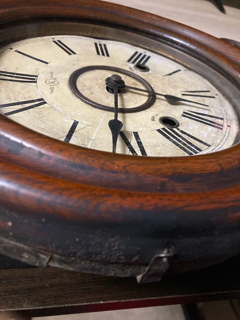 地球馬 尾張時計 ダルマ柱時計 8日巻 ボンボン時計