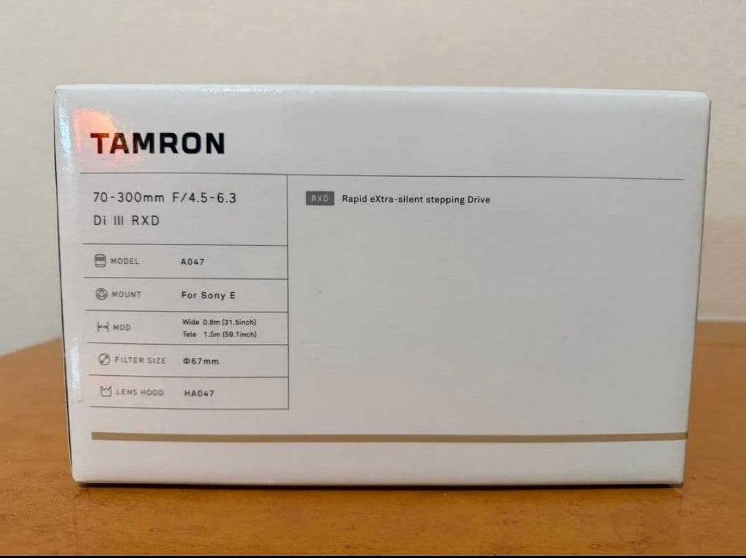 TAMRON　70-300 DI ⅲ RXD SONY用フルサイズレンズ