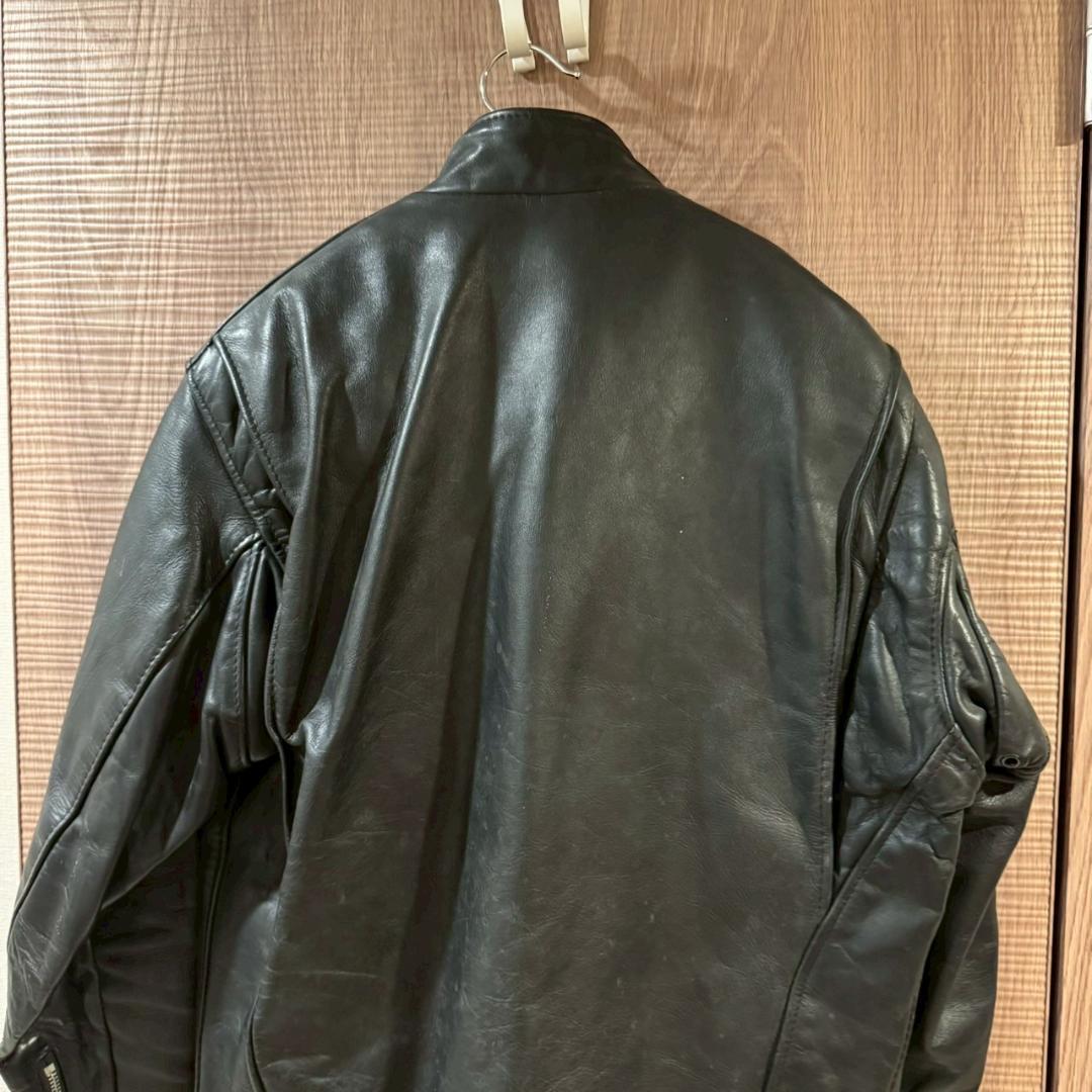 Schott　641　レザージャケット　ボアライナー付属　ブラック　36