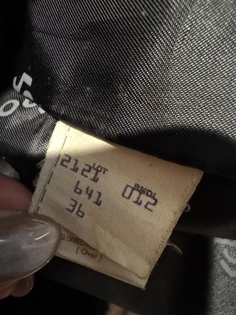 Schott　641　レザージャケット　ボアライナー付属　ブラック　36