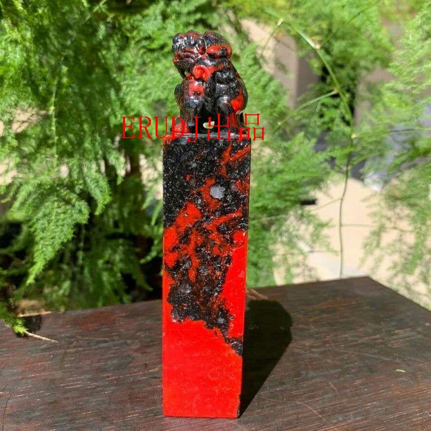 希少鶏血石 老坑 印材 印鑑 篆刻印材 古美術1