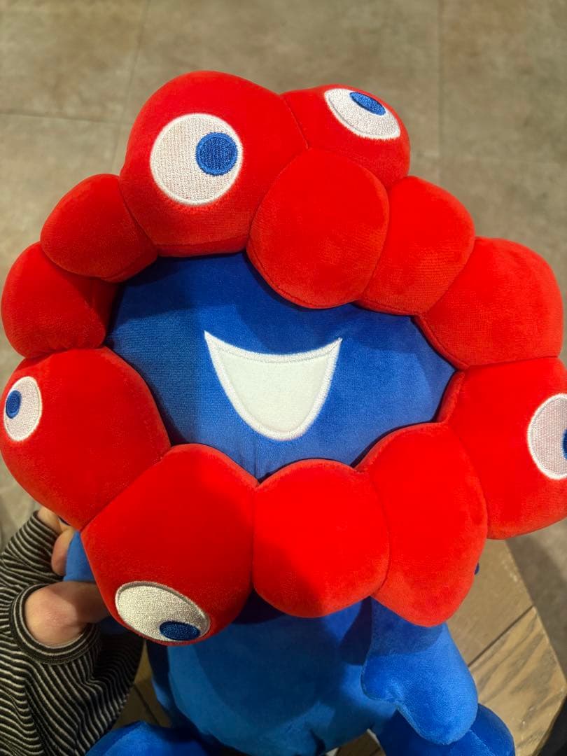 ミャクミャク お手玉風ぬいぐるみ L 赤青ノーマル 新品未使用