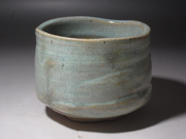 ☆　岡部嶺男　志野茶碗　目をひく一品です☆y374