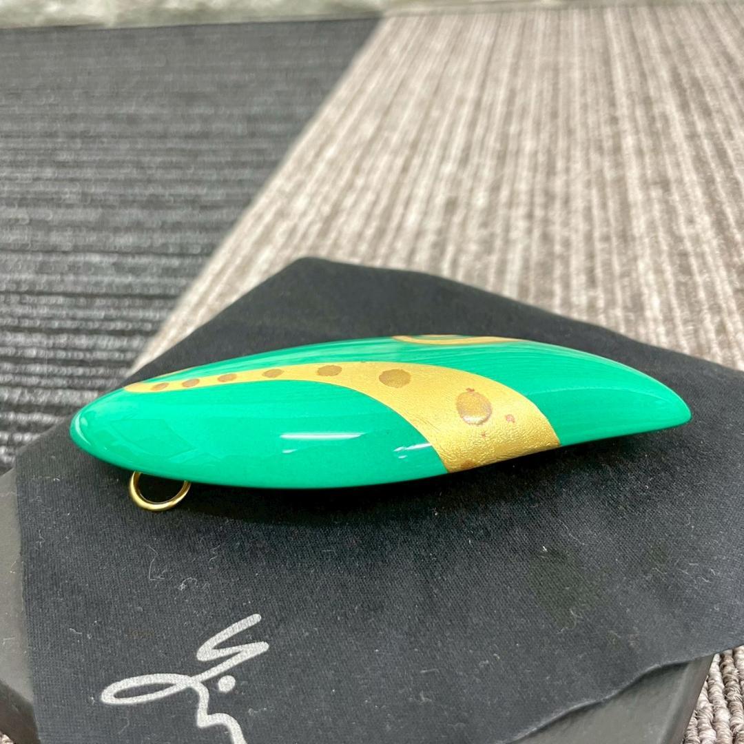 超美品　坂本これくしょん　ブローチ　陽の星　グリーン