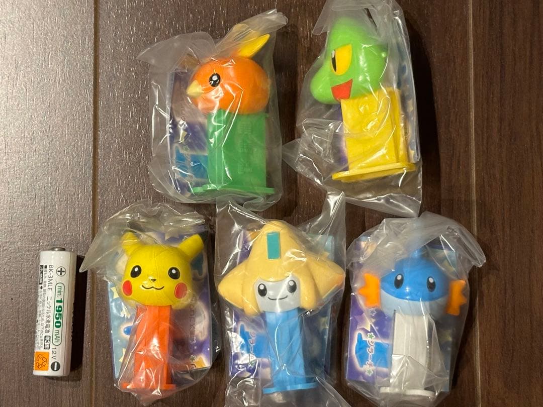 【未使用】OLD miniPEZ ポケモン5体セット ガチャ コンプリート