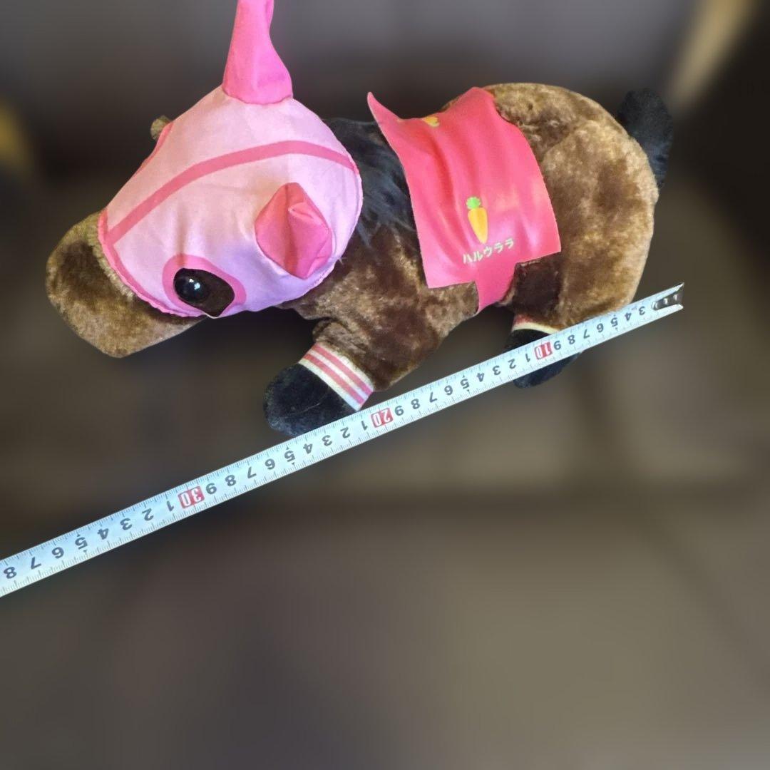 希少♡高知競馬　ハルウララ　ぬいぐるみ　3体まとめ売り　　ピンク/にんじん/ぞう