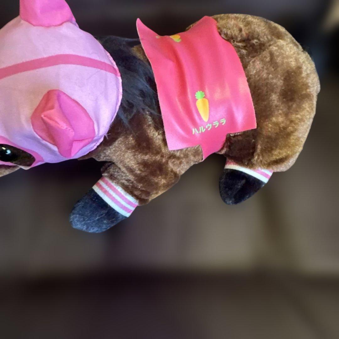 希少♡高知競馬　ハルウララ　ぬいぐるみ　3体まとめ売り　　ピンク/にんじん/ぞう