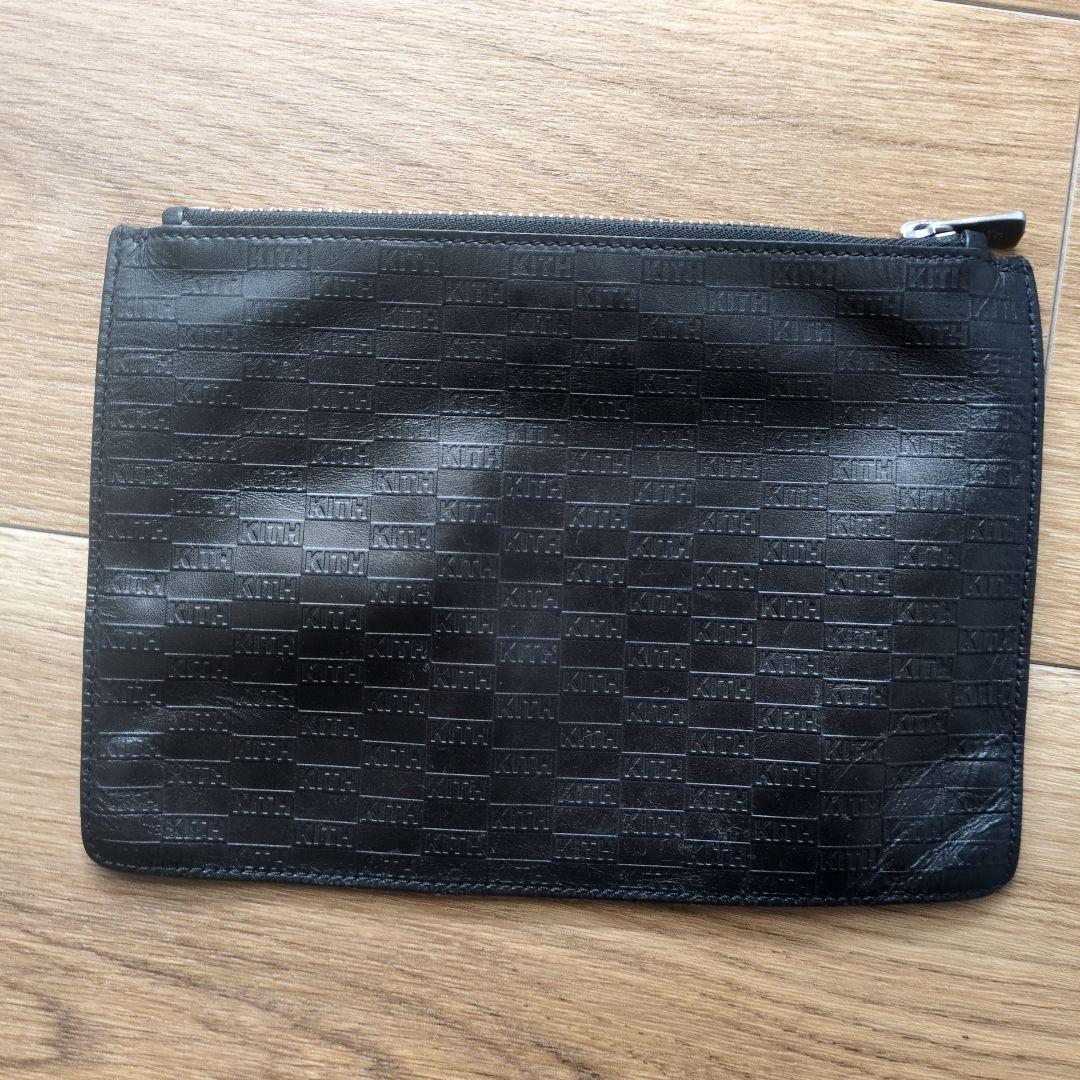 KITH ブラック ポーチ　モノグラム