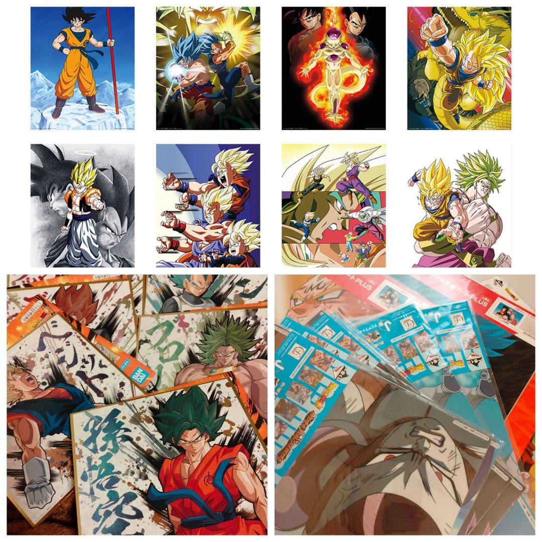 ドラゴンボールEX ビジュアルボード ビジュアルシート　色紙　86枚セット