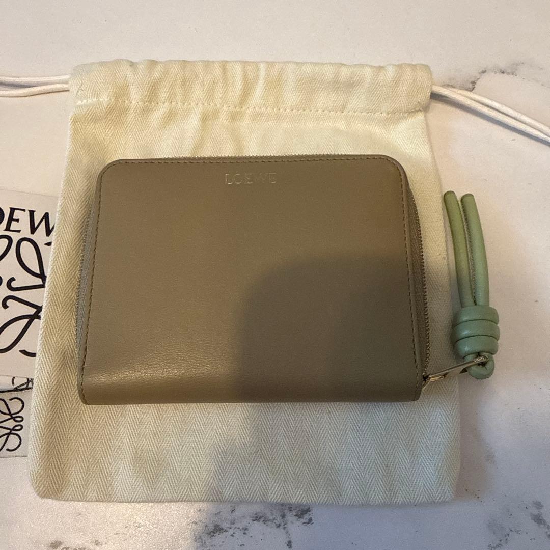 LOEWE ロエベ　ノットコンパクトジップウォレット