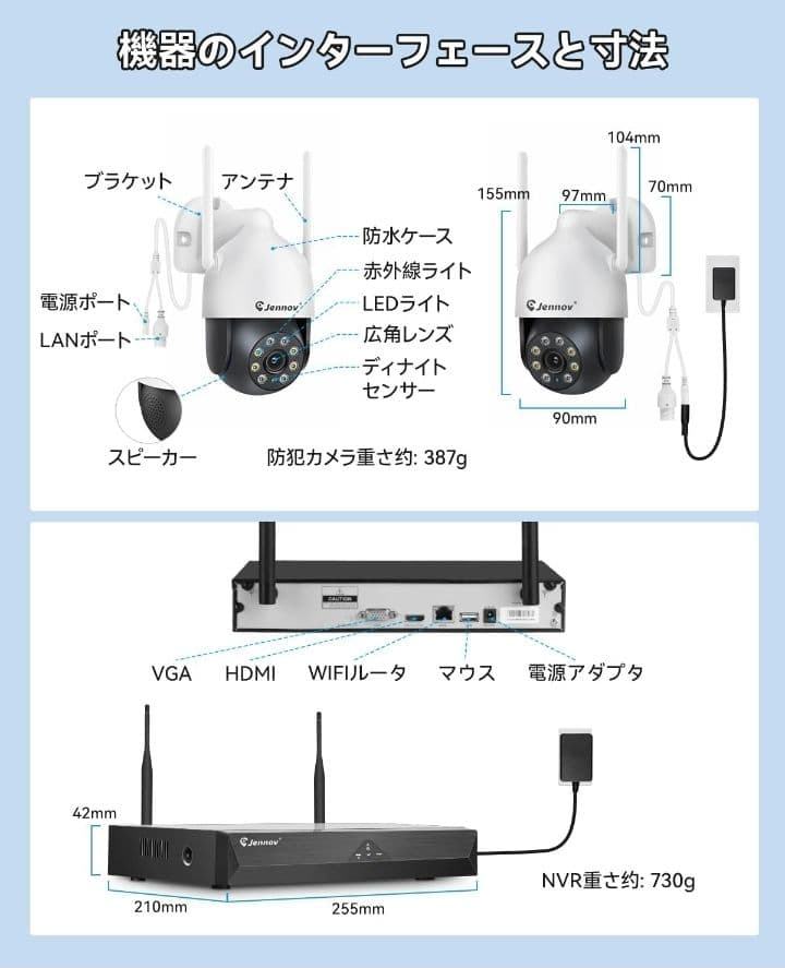 ★最安値、新品未使用 監視カメラ　防犯カメラ４台セット
