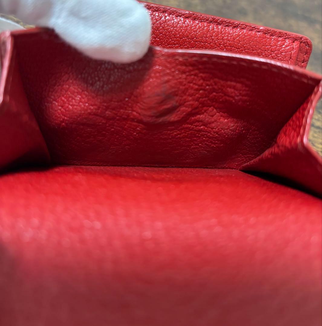 【美品】miu miu マドラス ラブレター ピンク 三つ折り財布 コンパクト