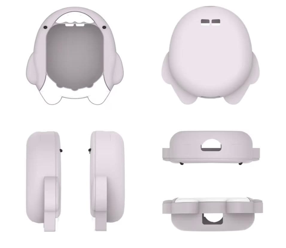 たまごっちUni パープル & サメ型シリコンケース セット