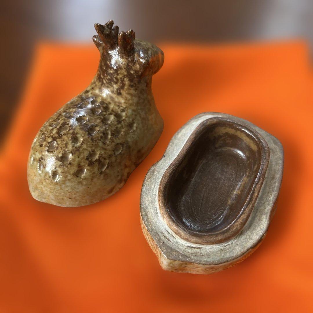 香合　鹿　常磐窯