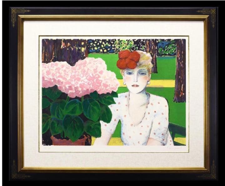 投資目的でどうぞ→【あじさい】真作・直筆サイン有り