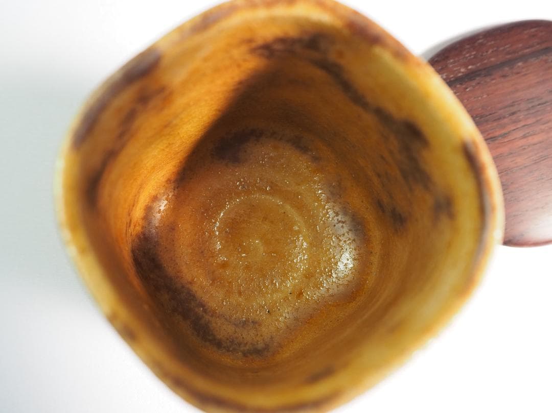 利茶土ミルグリム造『黄瀬戸四方茶器』（共箱）