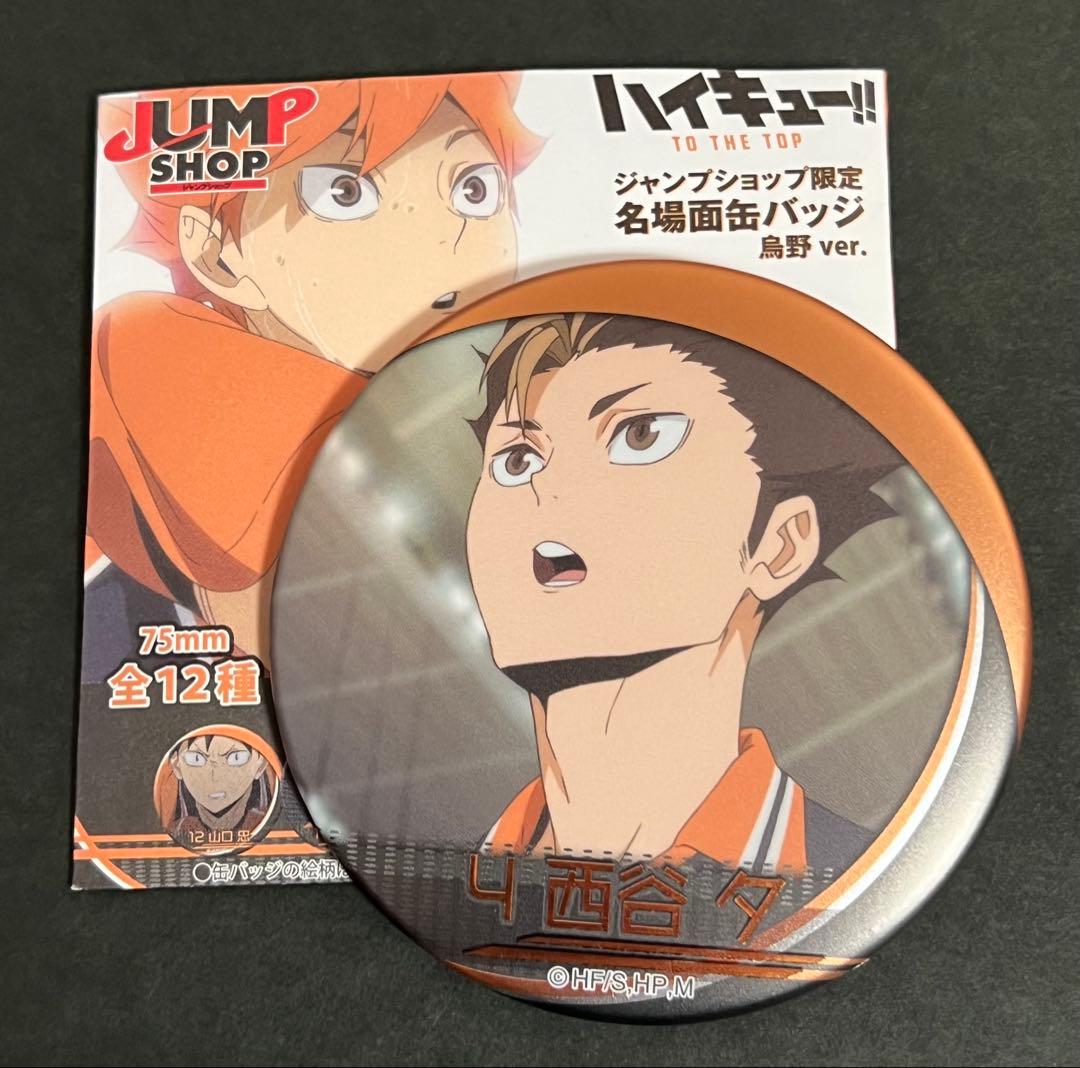 ハイキュー 名場面缶バッジ 烏野高校 日向 影山 菅原 月島 12種コンプリート