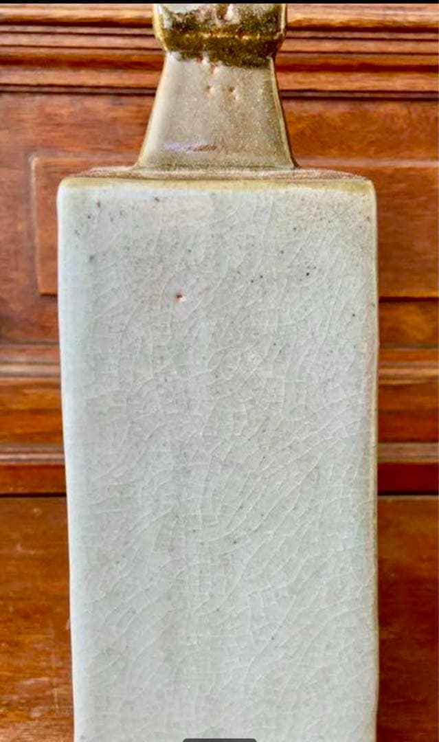 福原達郎　作　益子焼　壺　花瓶