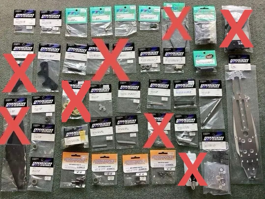 MUGEN MRX-6用パーツ・まとめ売り・新品(約34点)