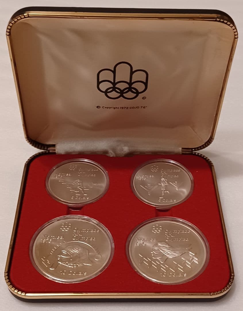 k*h様 モントリオールオリンピック記念号の銀貨4点 銀品位(.925) Can