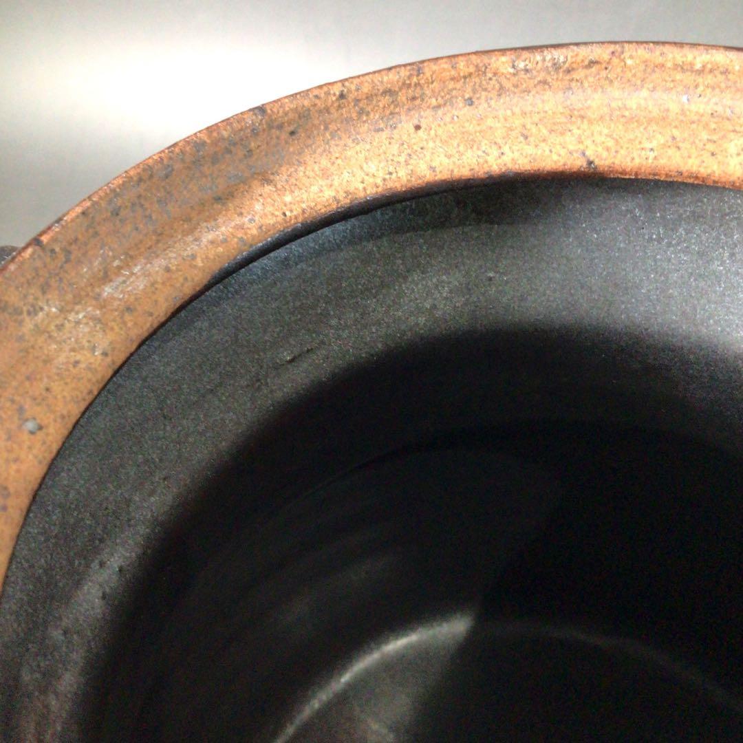 Ｓ９２　水指　『大谷焼』『元山窯造』『耳付水指』　共箱　茶道具