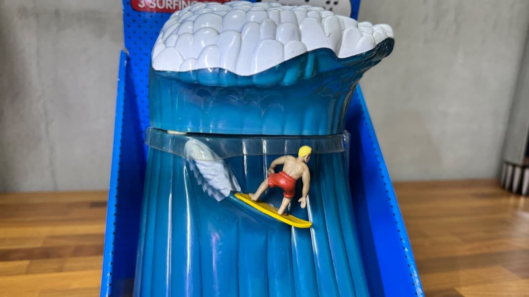 !!希少 当時物!! WAVE COOKIE JAR サーフィンソング付き