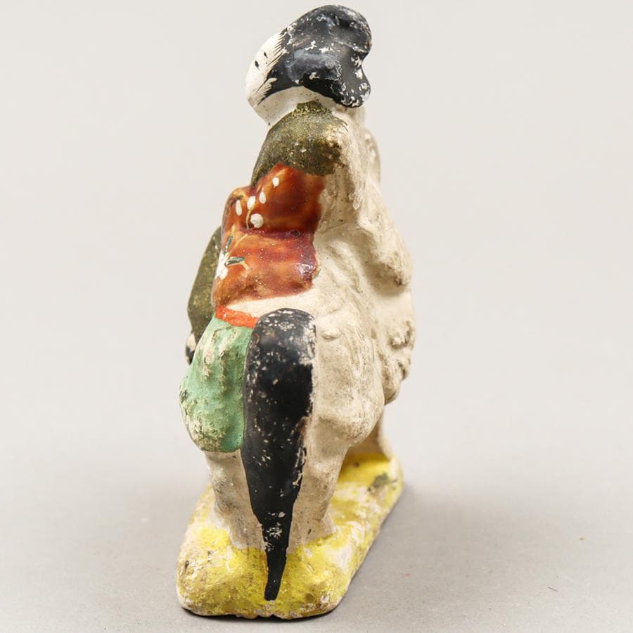 馬乗り小姓 土人形 置物 民芸品