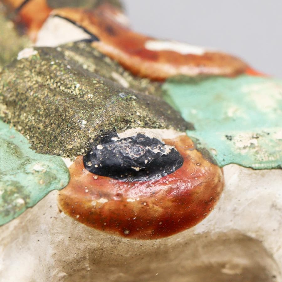 馬乗り小姓 土人形 置物 民芸品