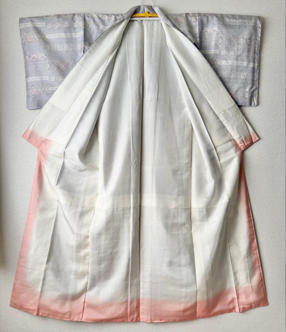 美品！白大島紬 袷 着物 身丈162cm