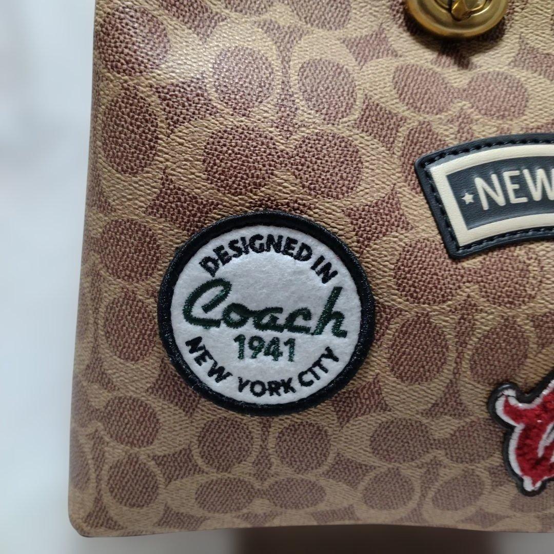 【新品未使用】コーチ ウィロウ バッグ シグネチャー ブラウン C6868