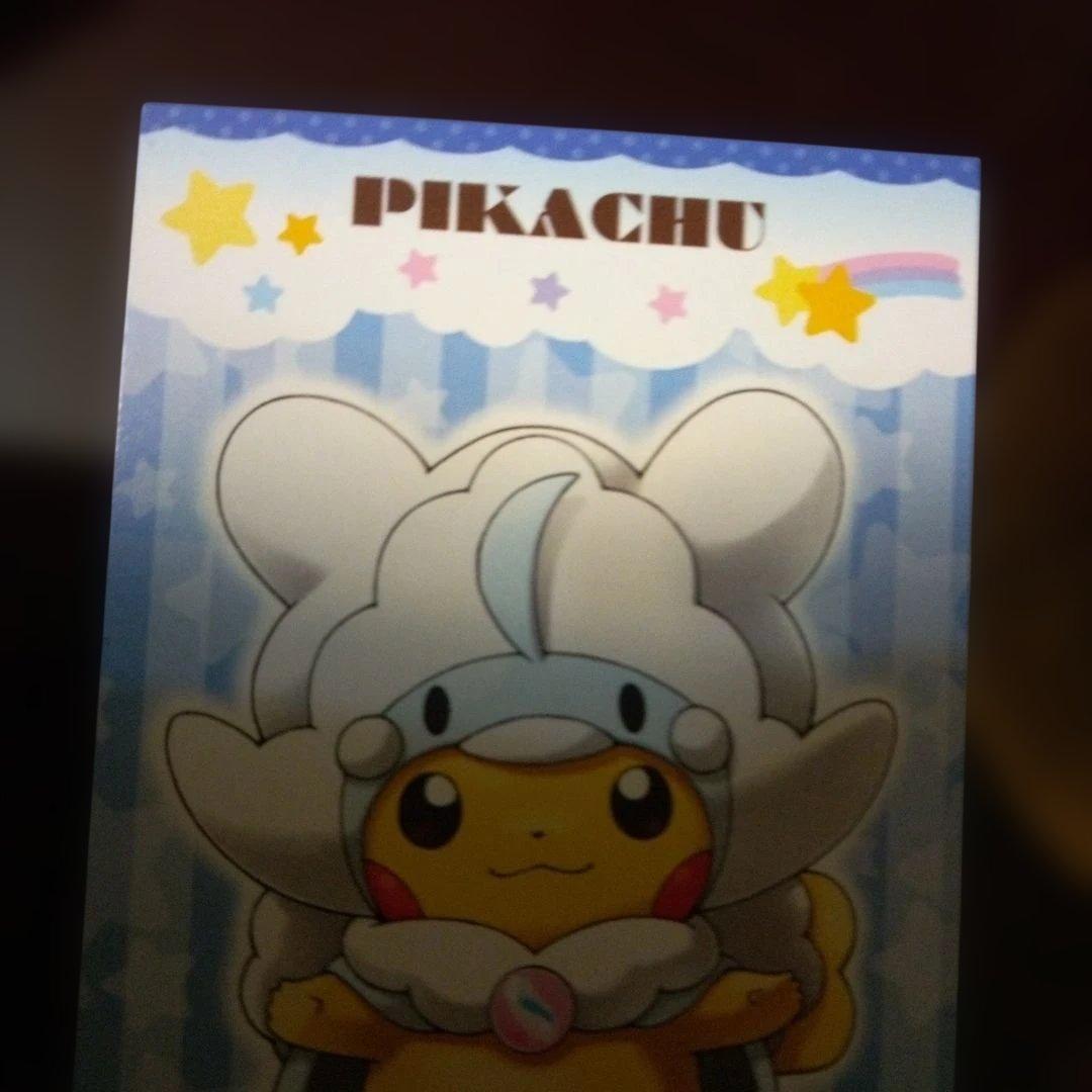 温泉様　　ピカチュウ　メガキャンペーン　名刺カード　３種　３枚