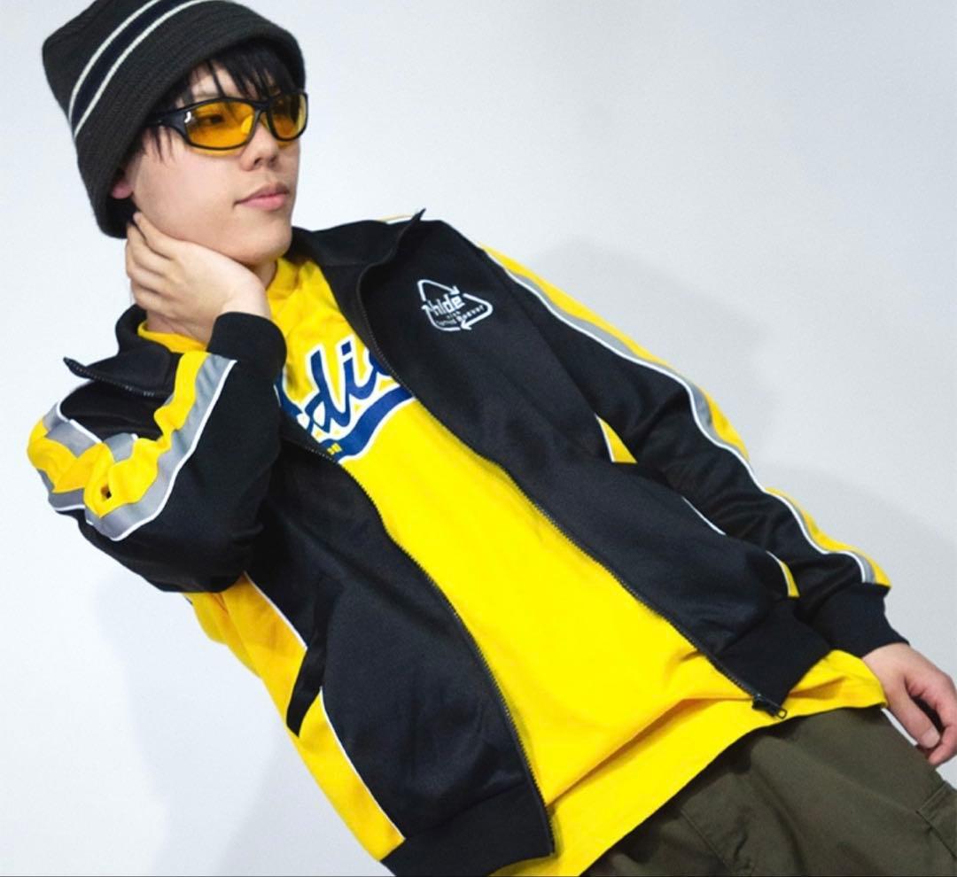 hide 60th ラインジャージ サイドカーブ Black