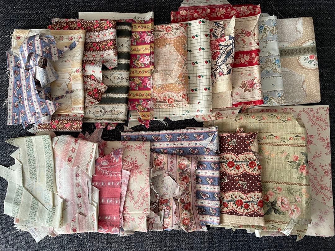 （478）ヘキサゴン 正六角形 パッチワーク 製作途中 カット布