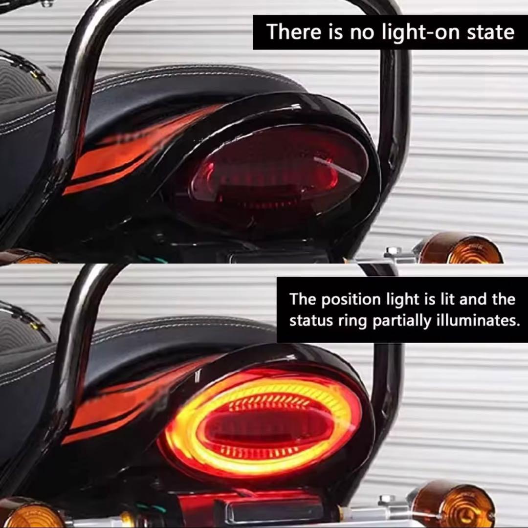 カワサキZ900RS / CAFE アワビ テールランプ LED ダークレッド